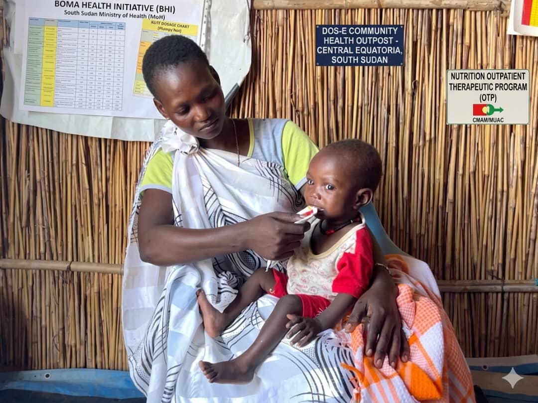 Mother and child at DOS-E CMAM Outpost